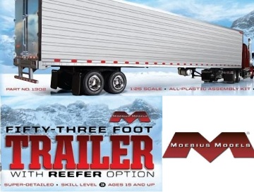 Naczepa z opcją chłodni 53 ft Trailer - Moebius Models 1302